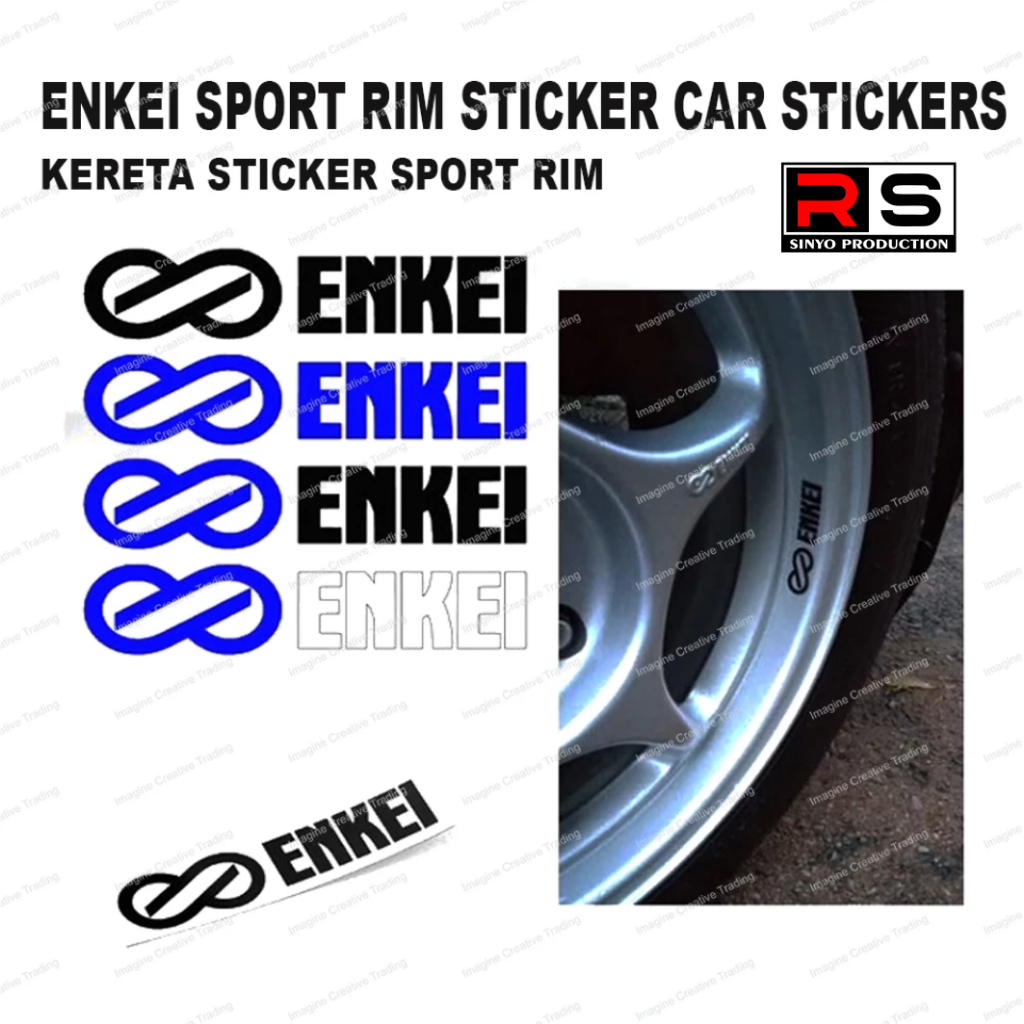 Terlaris ENKEI SPORT VELK STICKER RING MOBIL ENKEI SPORT RIM RPF1