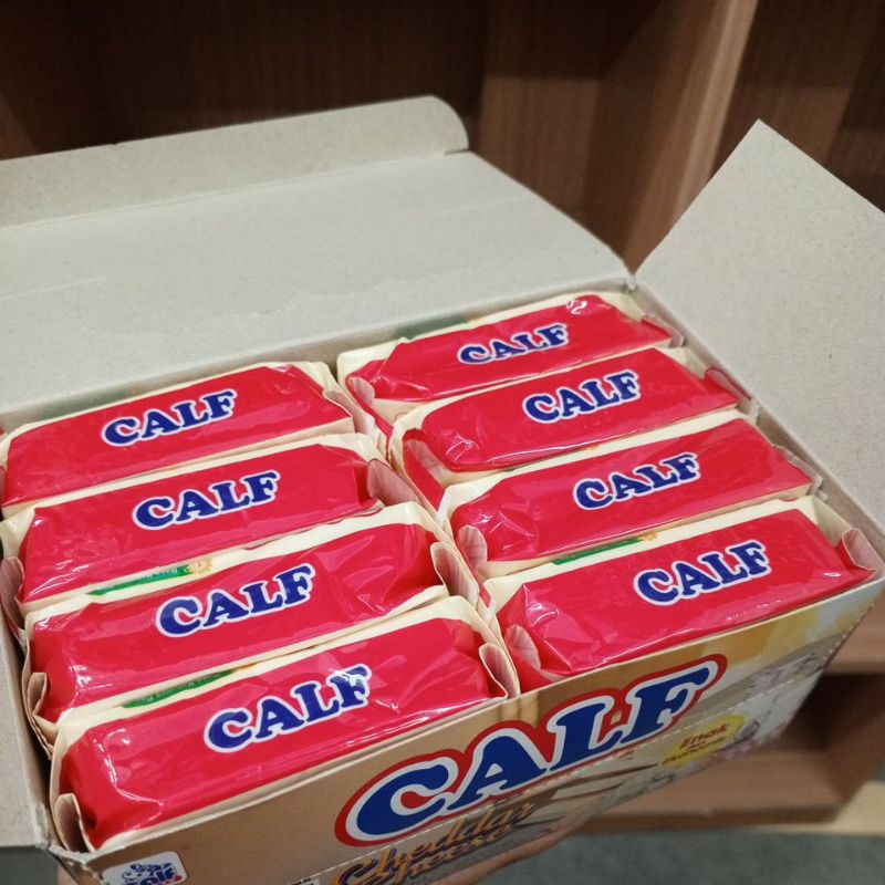 

KEJU CALF 200GR / CALF CHEDDAR 200G PERBOX ISI 8PC