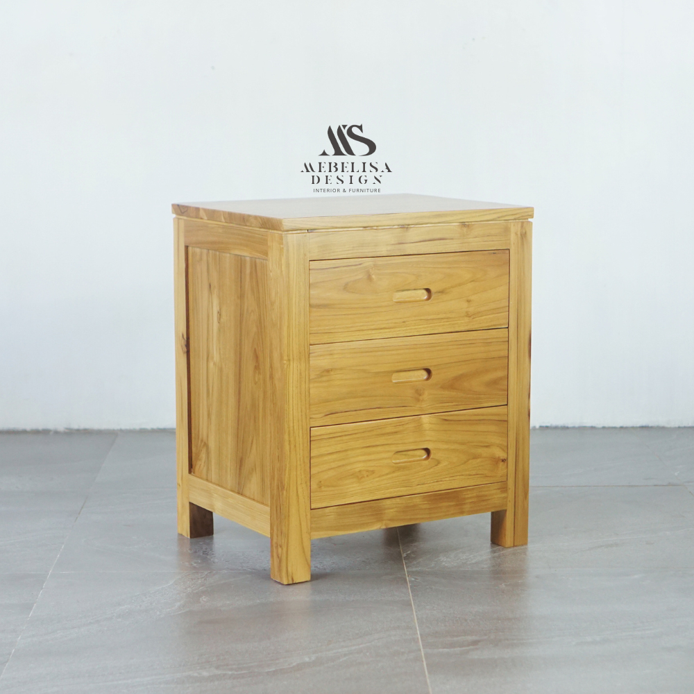 Meja Nakas Bedside Minimalis 3 Laci
