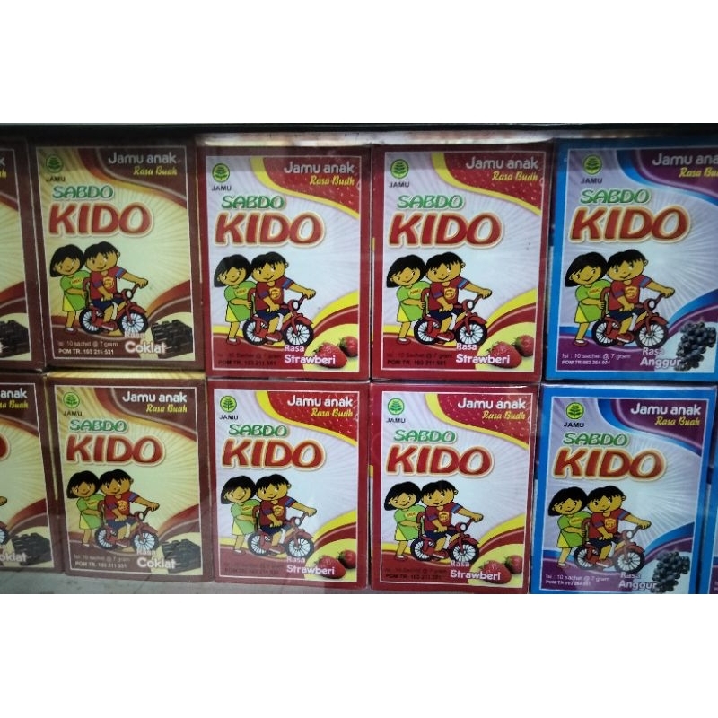 

KIDO jamu nafsu makan anak rasa buah isi 10 sachet