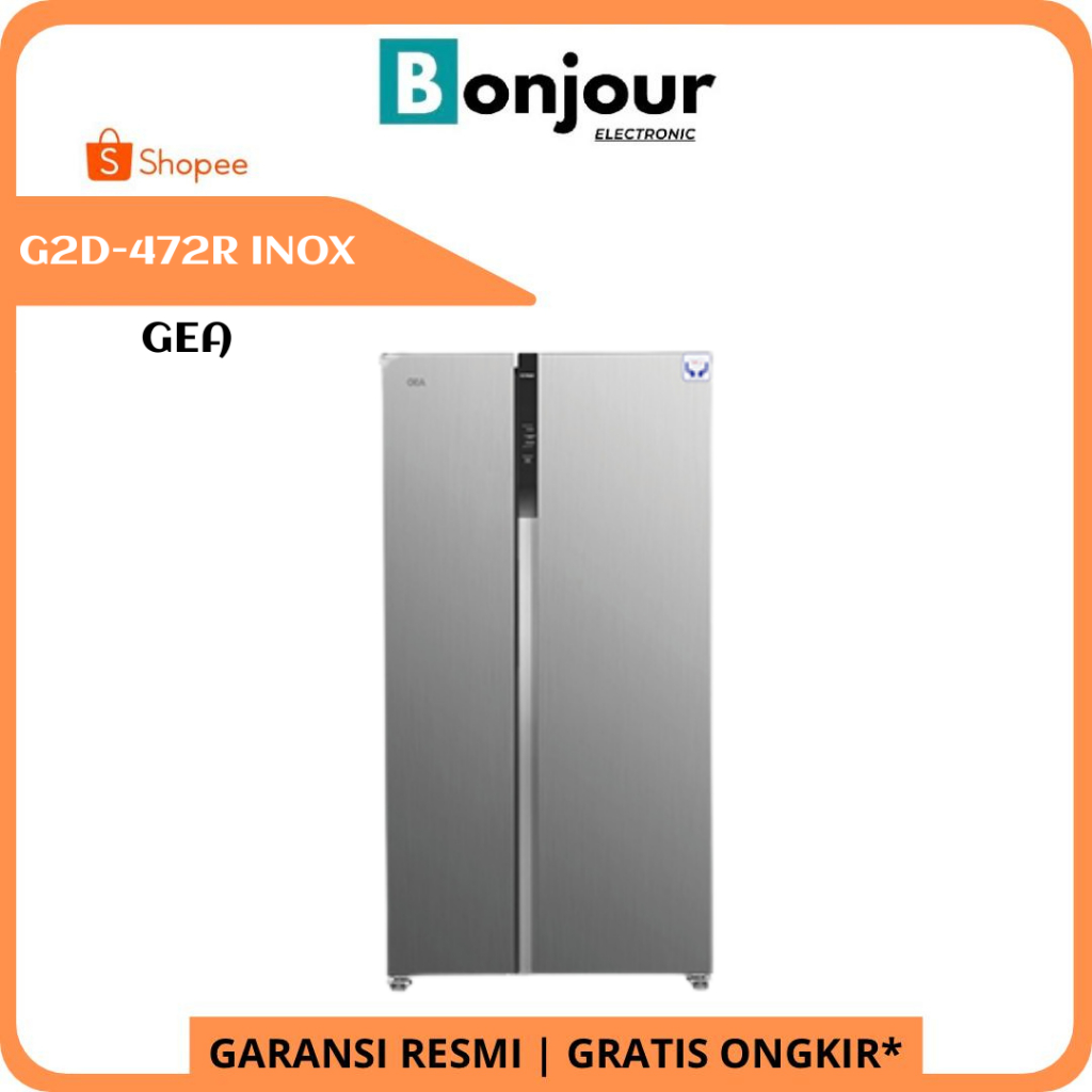 GEA G2D-472R I G2D472 I G2D 472 - GEA KULKAS SIDE BY SIDE PROMO