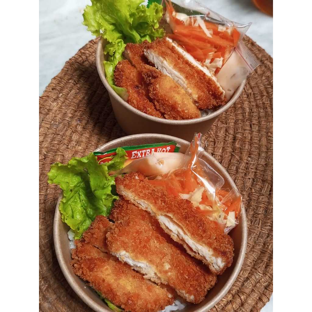Rice Bowl Nasi Chicken Katsu / nasi box / nasi kotak