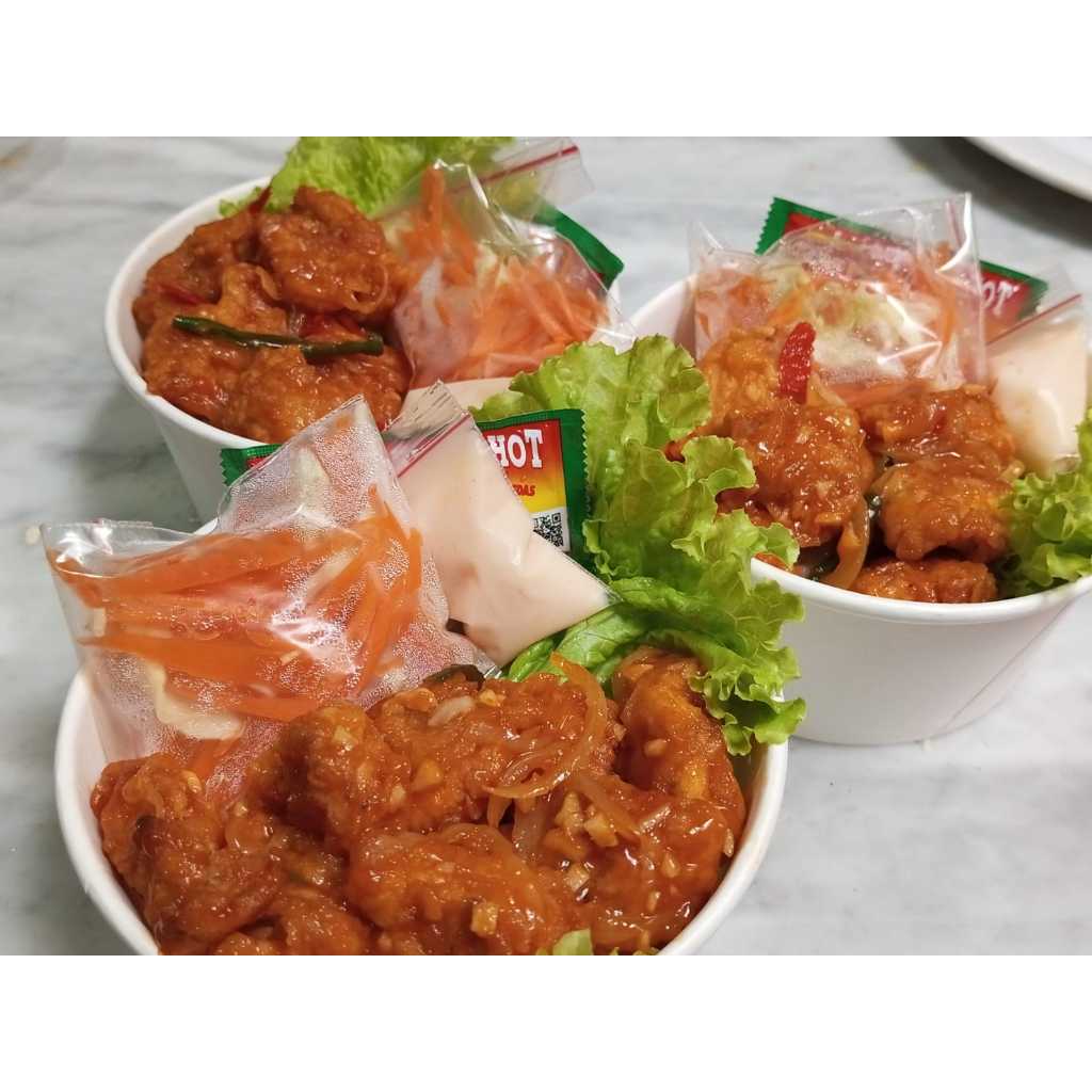 Rice Bowl Nasi Ayam Asam Manis / nasi box / nasi kotak