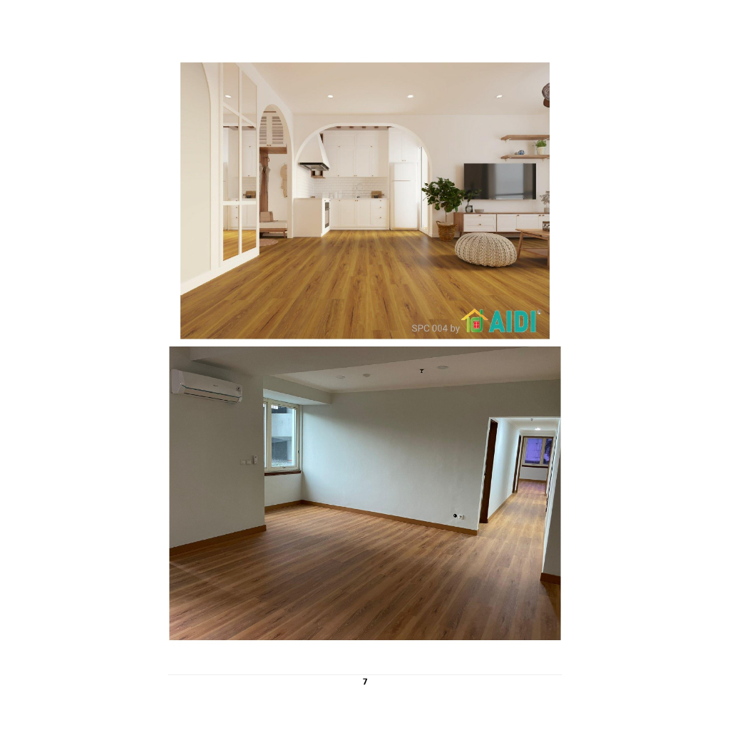 Lantai SPC click AIDI Tebal 5mm