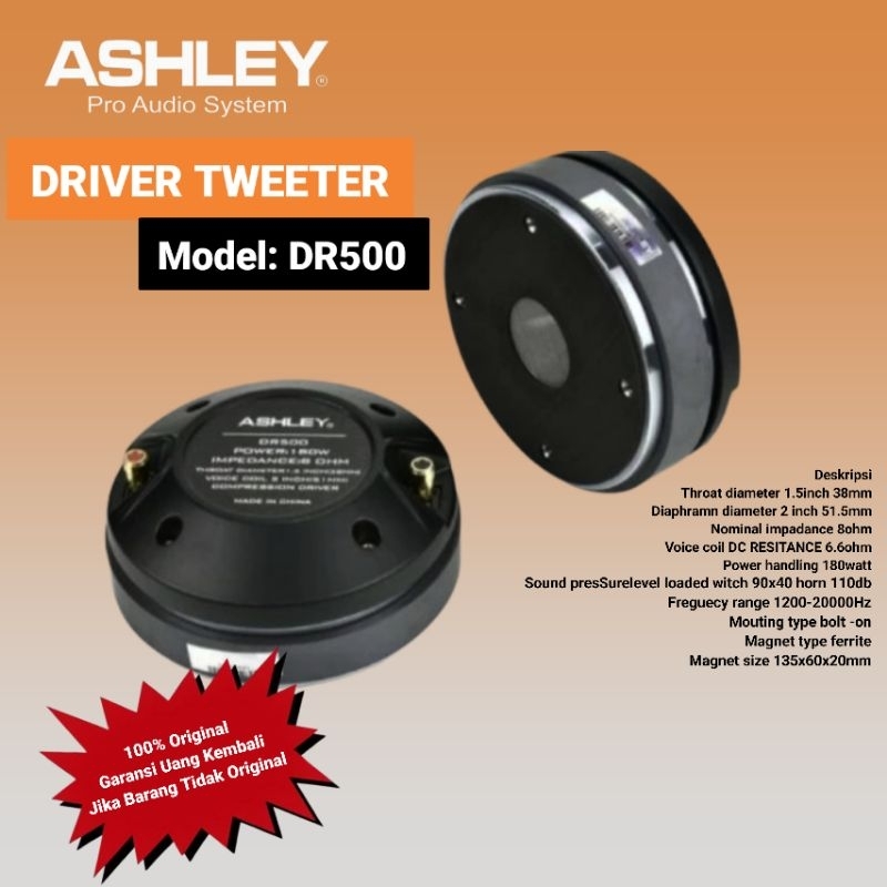 DRIVER TWEETER ASHLEY DR500