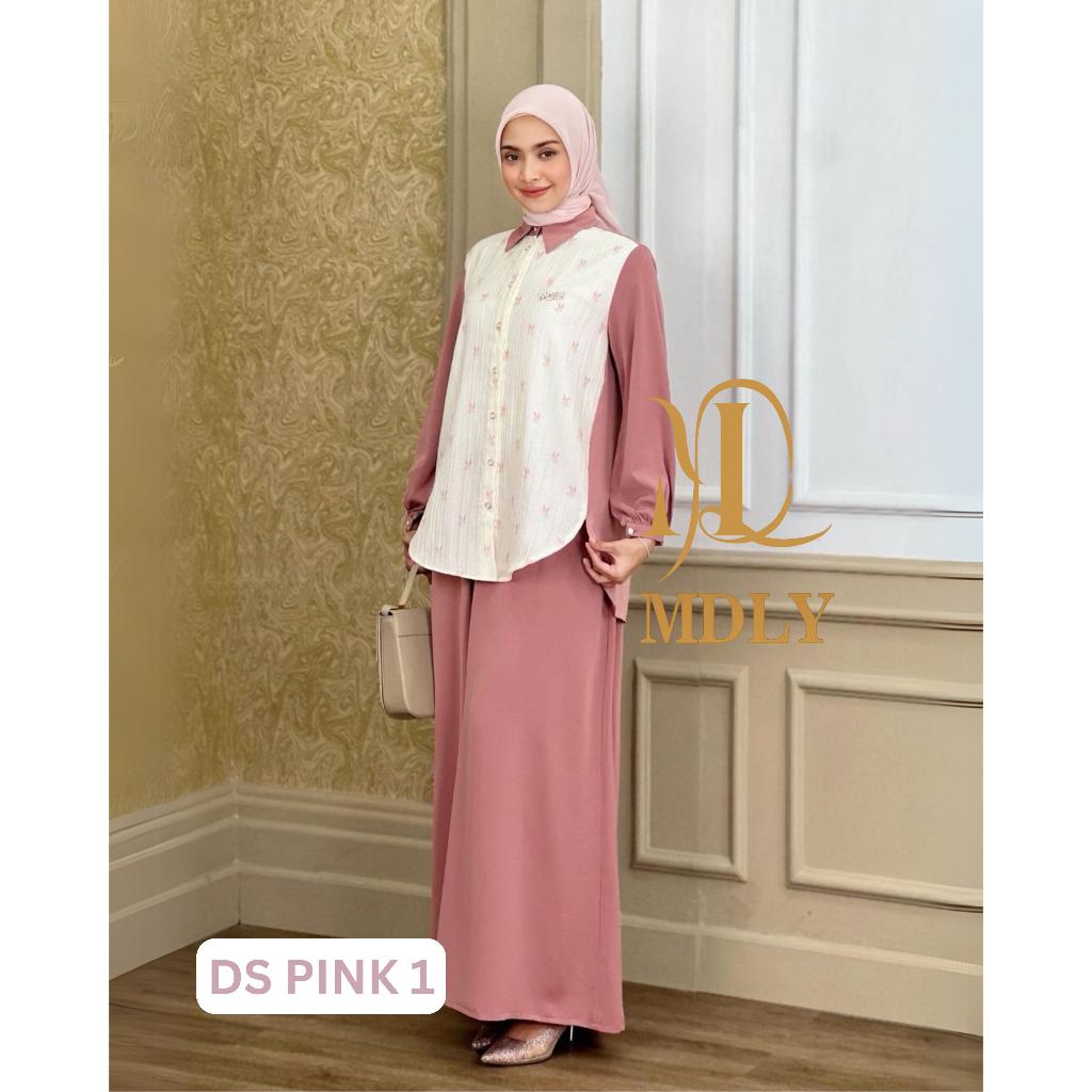 Syaline Set by MDLY - One set Wanita Setelan Wanita Terbaru Setelan MDLY Setcel Wanita Setelan Rok W