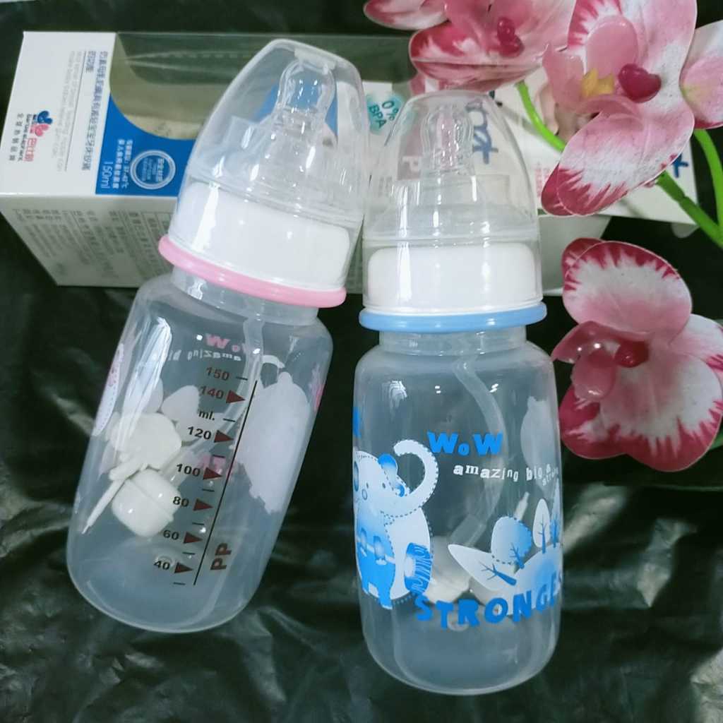 Botol susu bayi bbet 150ml dot plus sedotan baby feeding bottle