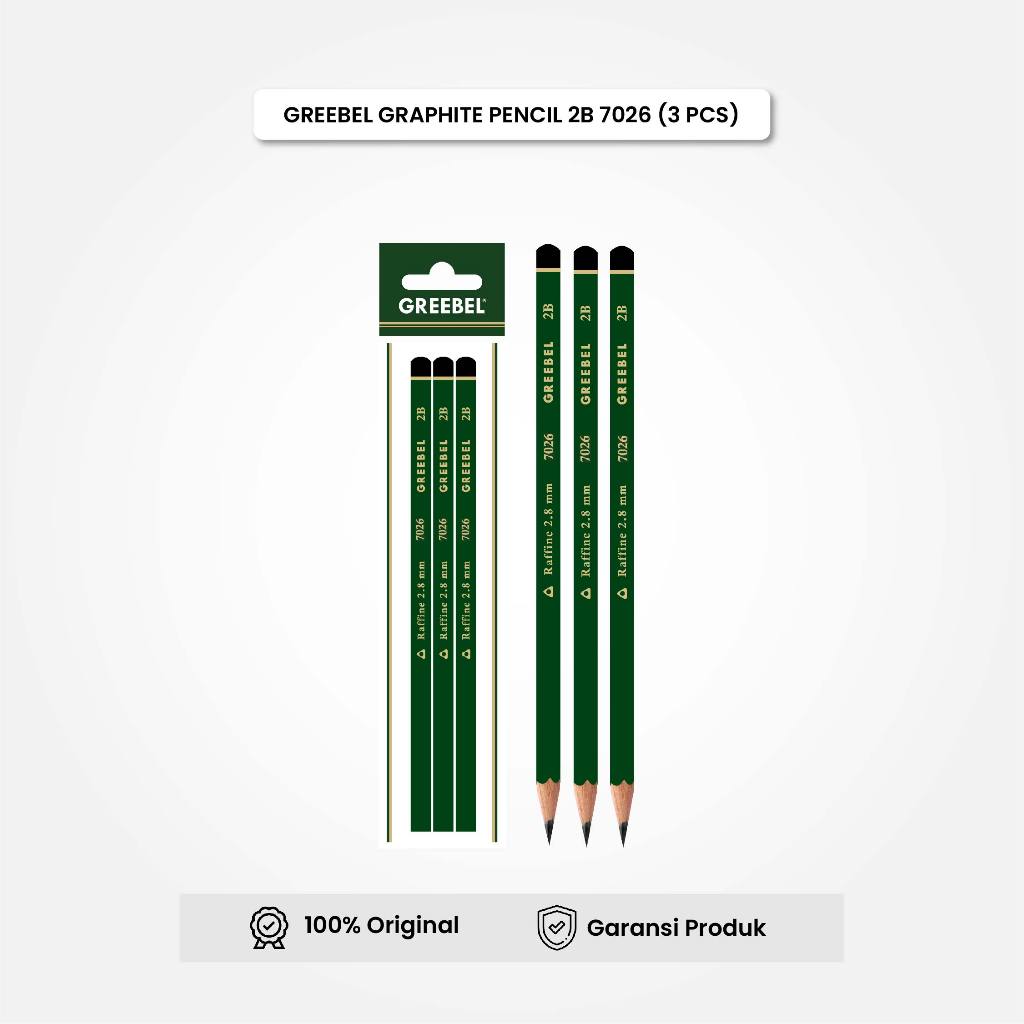 

Pensil GREEBEL Pencil Kayu HB 7026 (3PCS/SET) Hexagonal / Pensil Gambar Pensil Tulis Ujian Sekolah