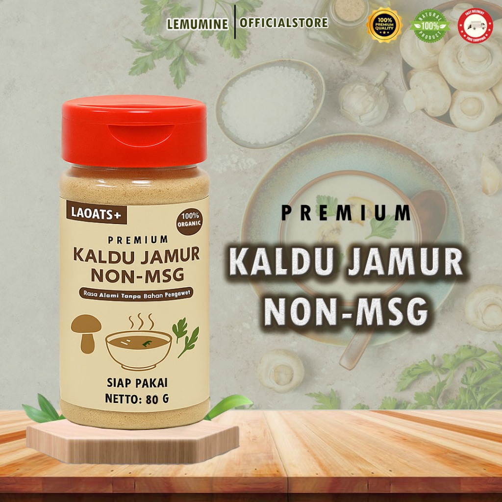 Kaldu Jamur MPASI Non MSG  Aman untuk Bayi hingga Lansia 100% Alami & Tanpa Pengawet Laoats+