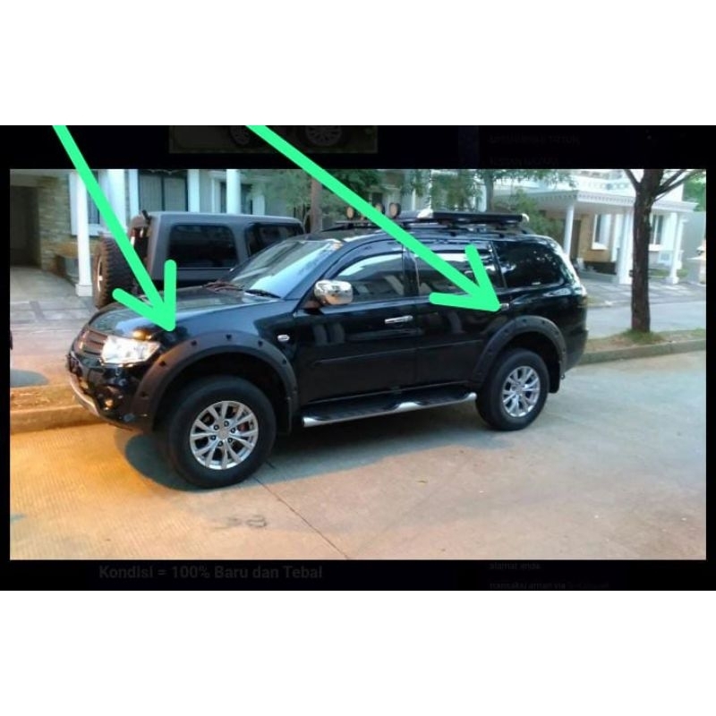 over fender pajero sport lama 2008-2014