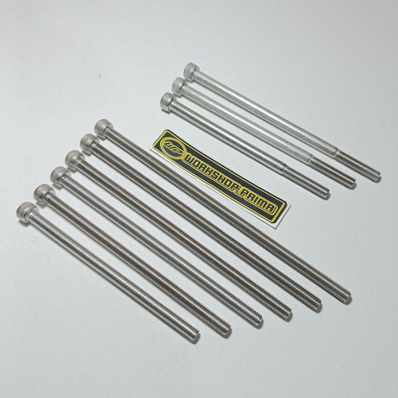 Baut 10 M6x100 110 120 130 140 150 kunci L5 L 5 blok block mesin 304 sus the stainles stenlis stainl