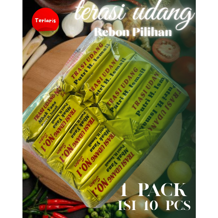 

TERASI UDANG SUPER H. ISMAIL/1 PAKET 10 PCS