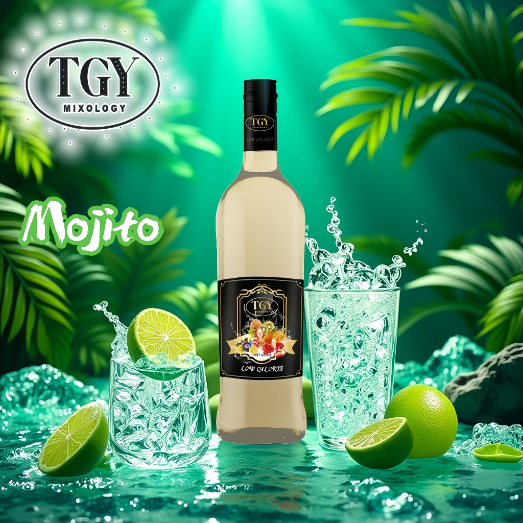 

TGY MIXOLOGY Sirup Cair Konsentrat Minuman Mint Mojito - HALAL - 750 mL - Syrup