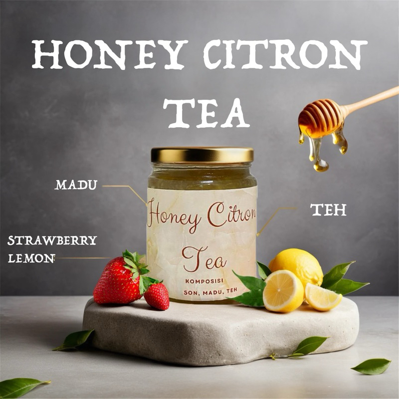 

RB Honey citron tea strawberry / minuman segar madu korea /