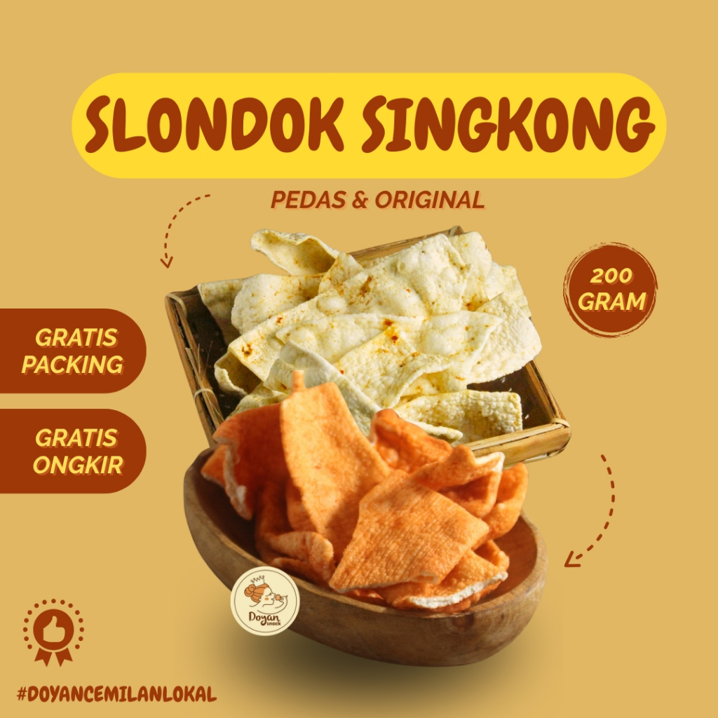 

SLONDOK / SLONDOK SINGKONG 200 GR / SLONDOK ASIN / SLONDOK SINGKONG PEDAS