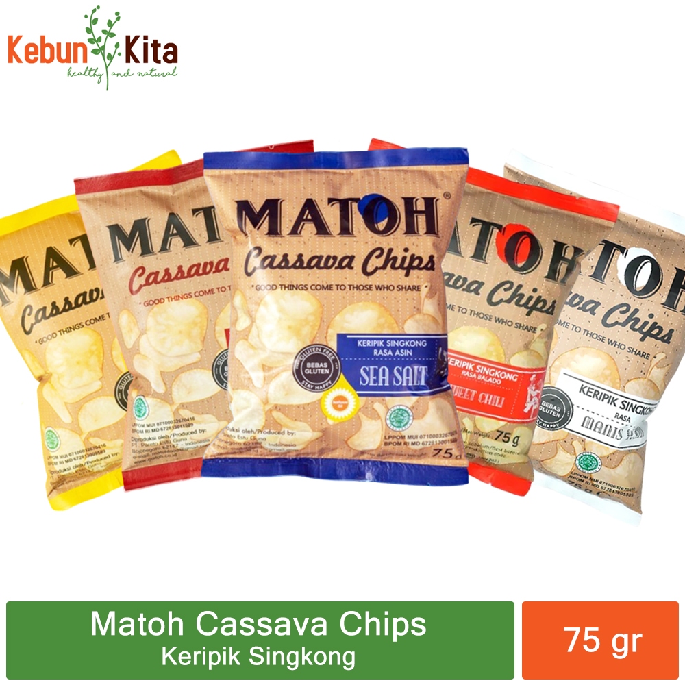 

Matoh Cassava Chips 75 gr - Keripik Singkong Bebas Gluten