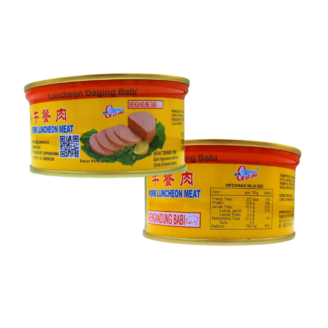 

(SMM) Gulong Pork Luncheon Meat 190GRAM Maling Babi Kaleng Olahan