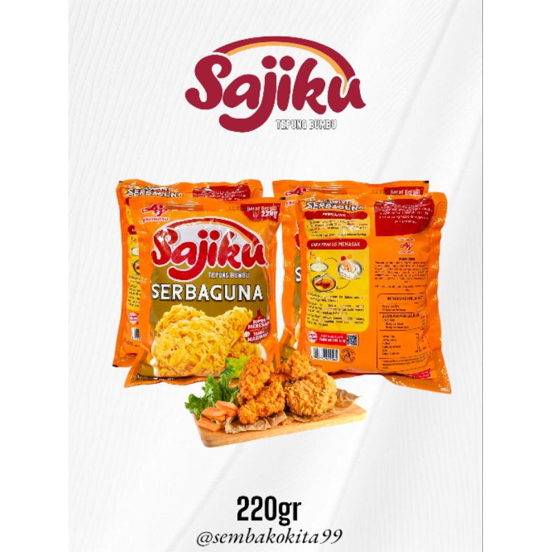 

Sajiku Tepung Bumbu Serbaguna Praktis Kemasan 220gr