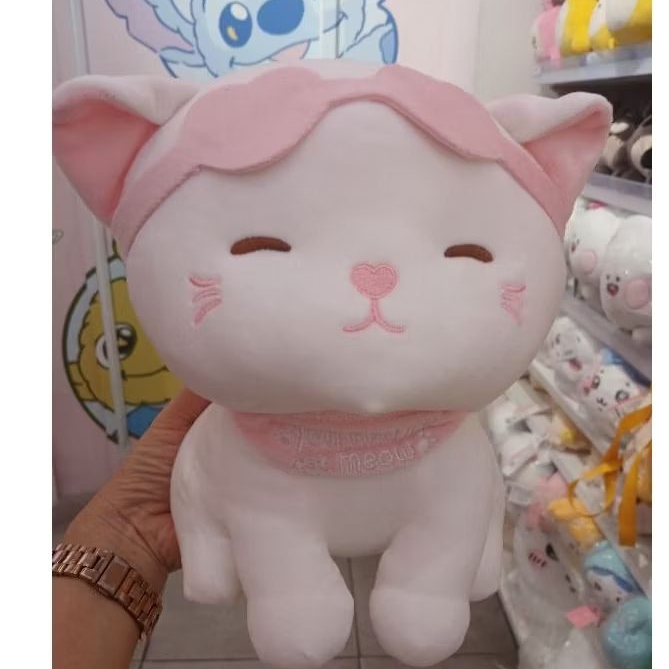 Bantal kucing cantik lucu miniso