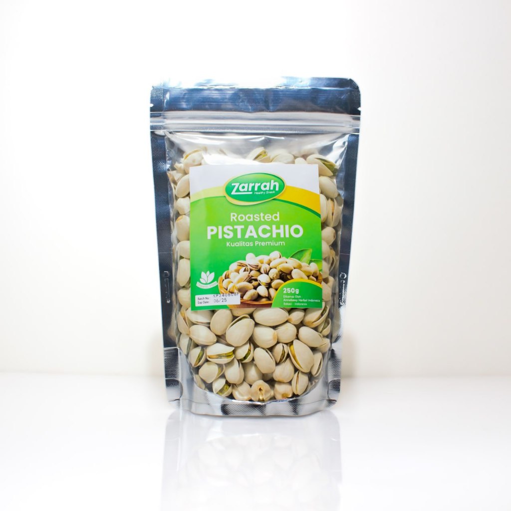 

Kacang Pistachio Roasted Premium 250gr Zarrah Pistachio Panggang Premium / Kacang Pistachio