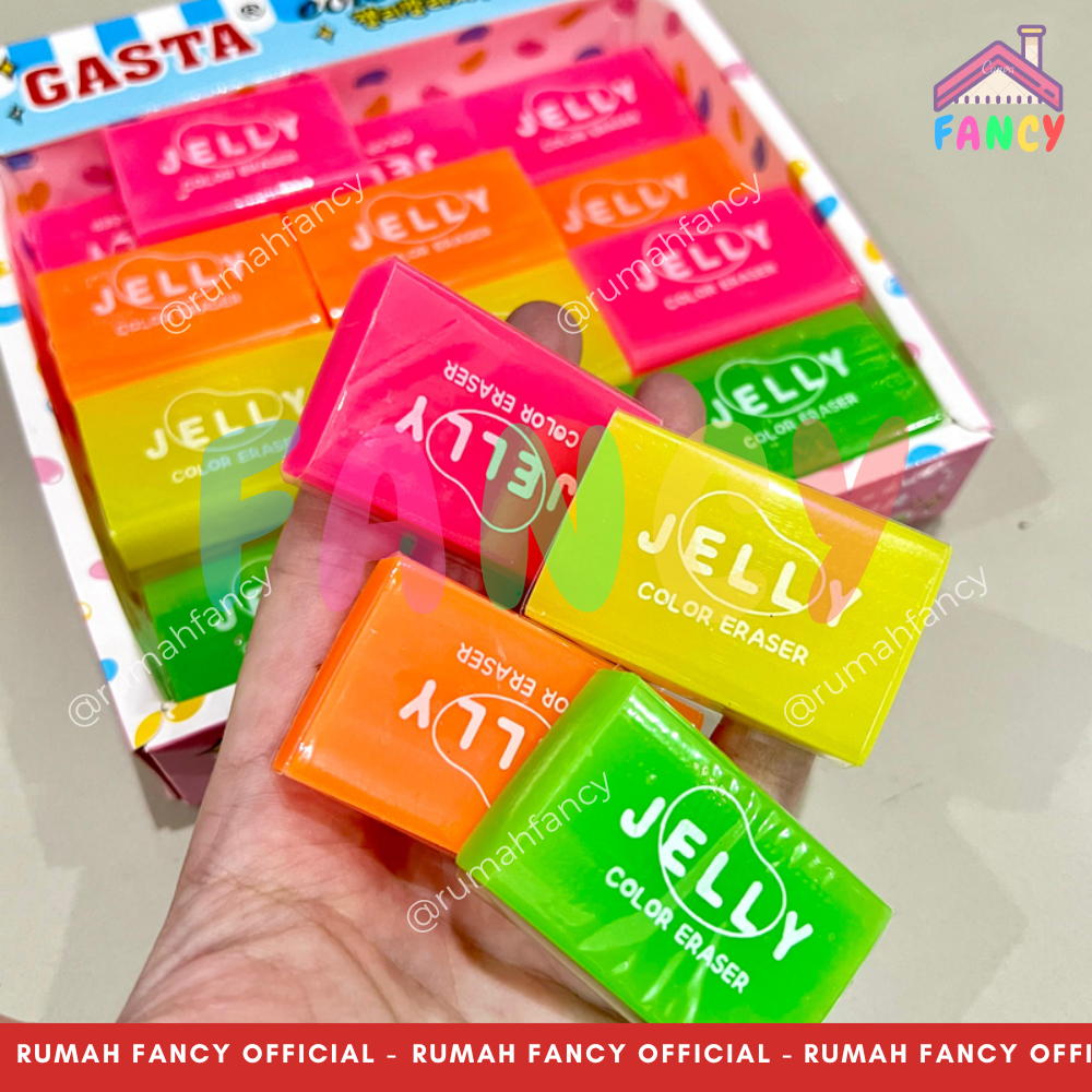 

[1 PCS] Stip Penghapus Fancy / Eraser Jelly COLORFUL RAINBOW MQ 681 Lucu Unik Murah