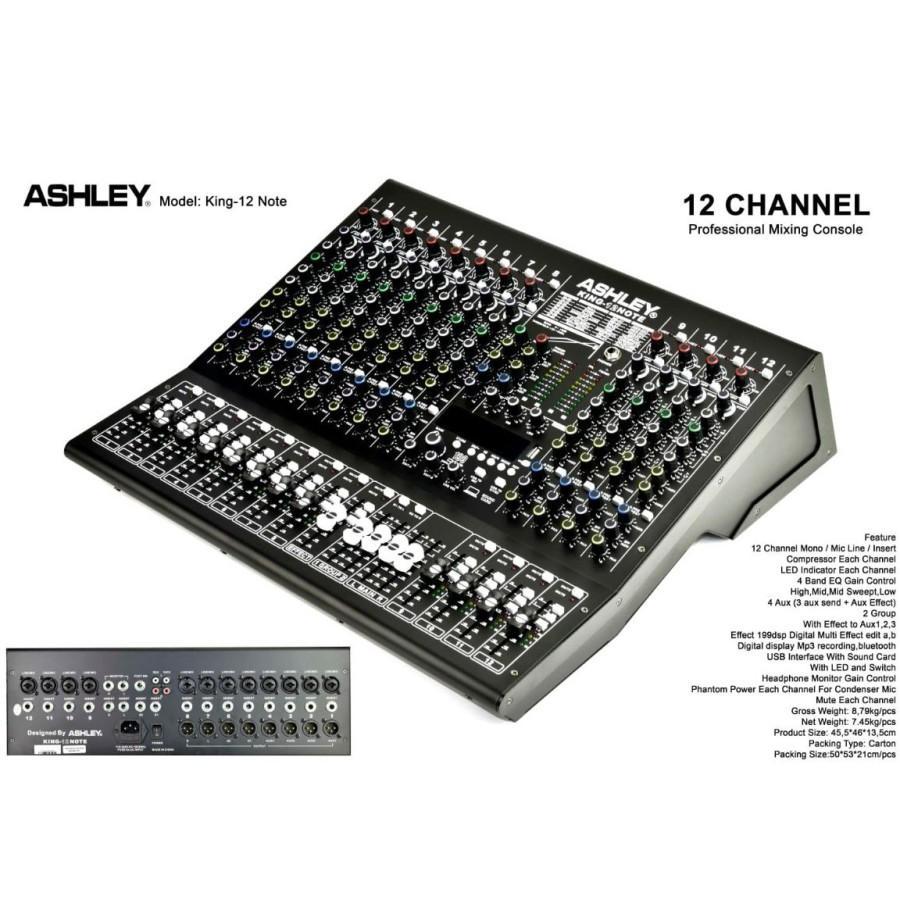 MIXER ASHLEY KING 12 NOTE / KING12 NOTE ORIGINAL 12 CHANNEL