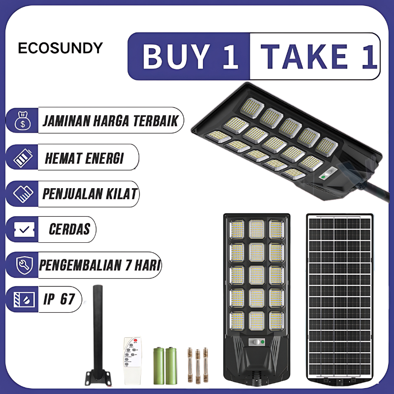 【Pengiriman dalam 12 jam】Lampu Surya Lampu10000W Solar Cell Outdoor Lampu Sorot Waterproof Lampu Ten