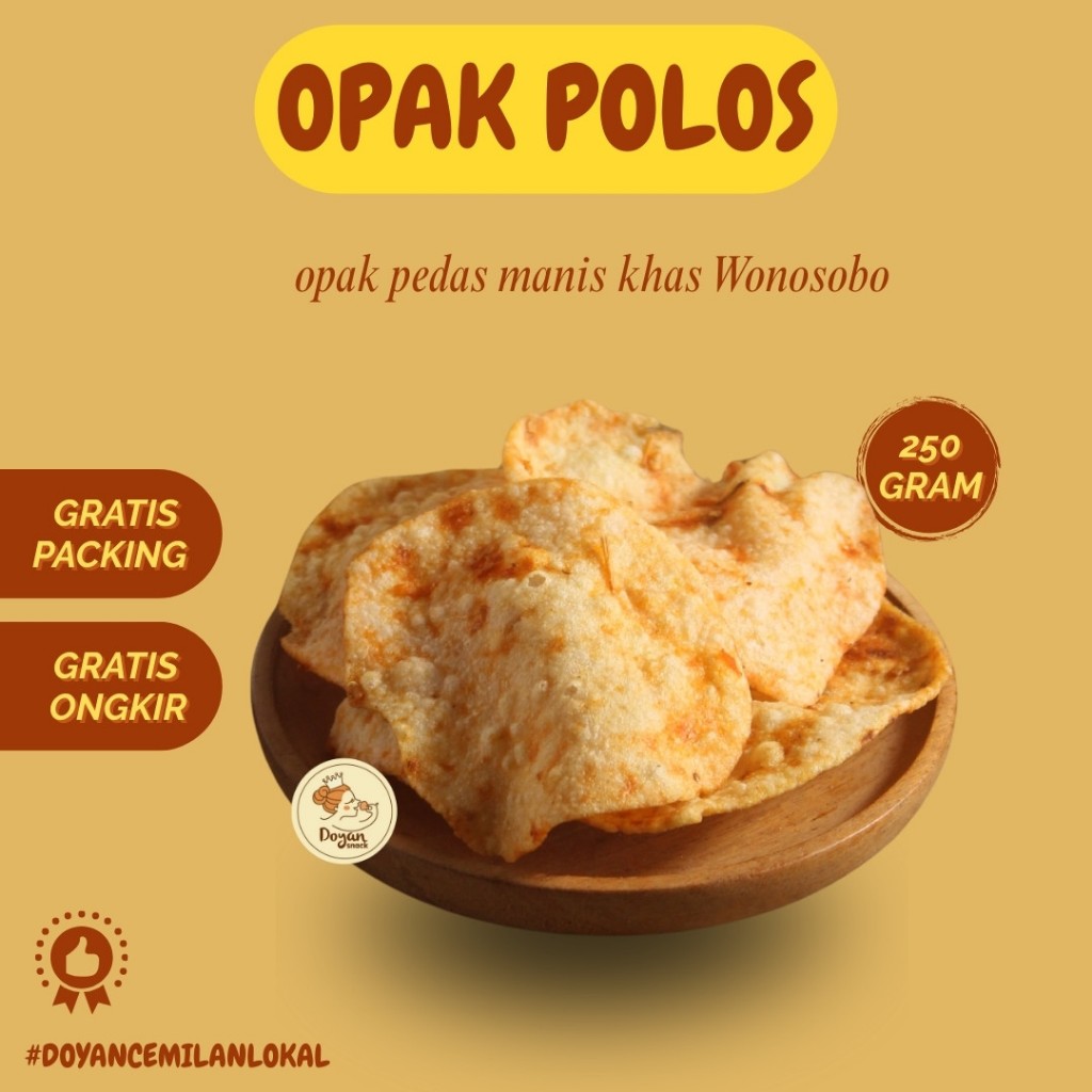 

OPAK POLOS WONOSOBO / OPAK KHAS WONOSOBO 250GR