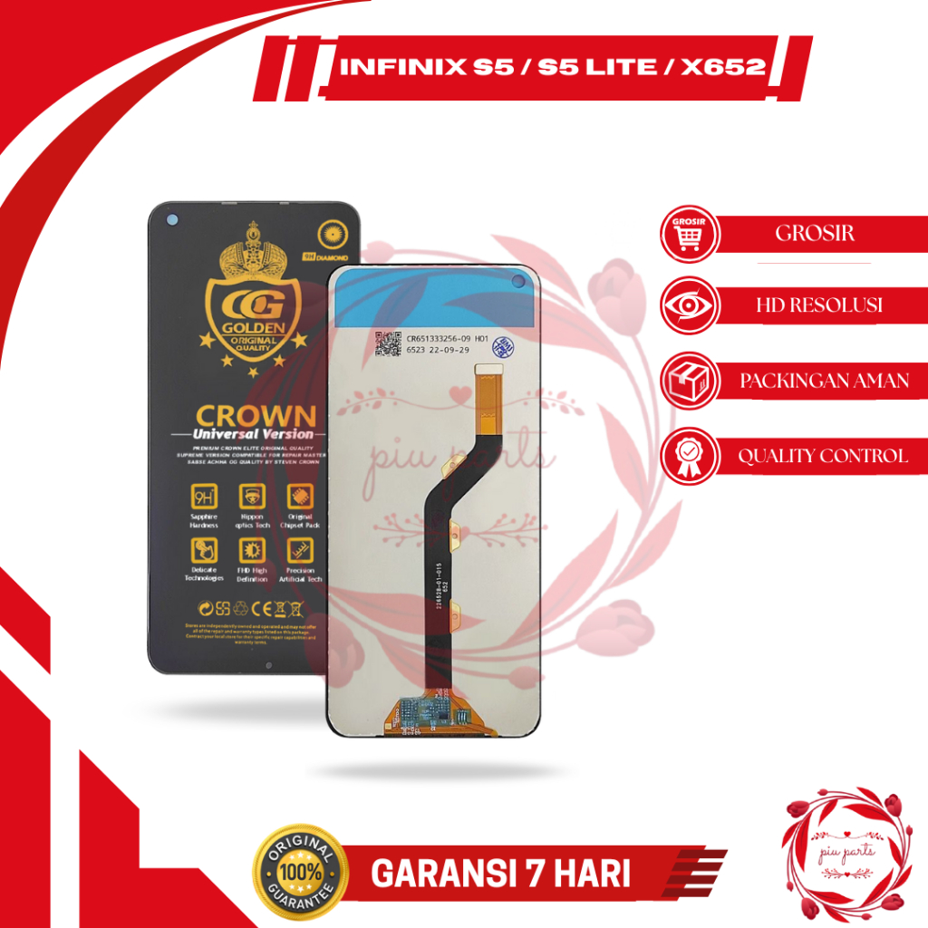 DY LCD TOUCHSCREEN INFINIX S5 / X652 / X652B / X652C / S5 LITE FULLSET COMPLETE TERBAIK