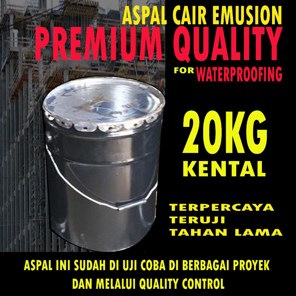Aspal Cair Emulsion 20kg | Aspal Emulsion | Aspal Premium