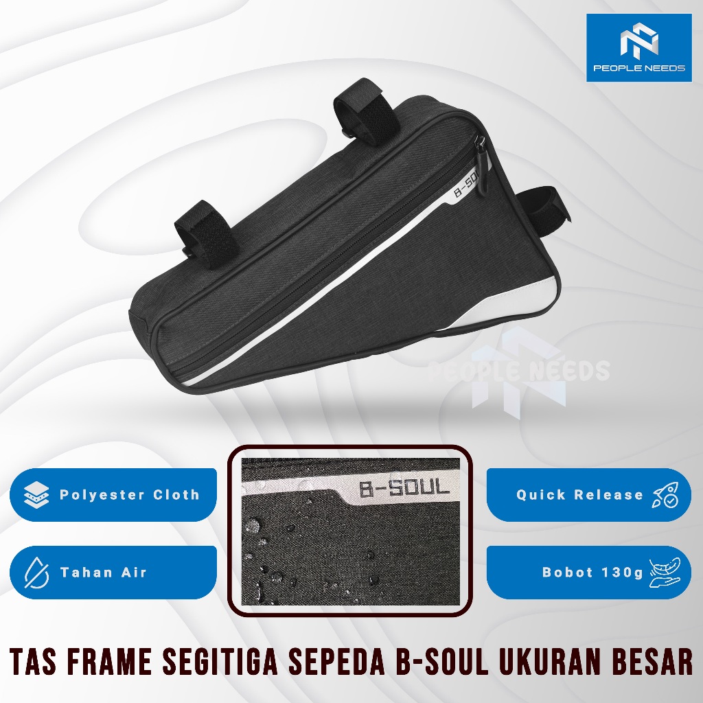 Tas Frame Segitiga Sepeda Merek B-Soul Ukuran Besar