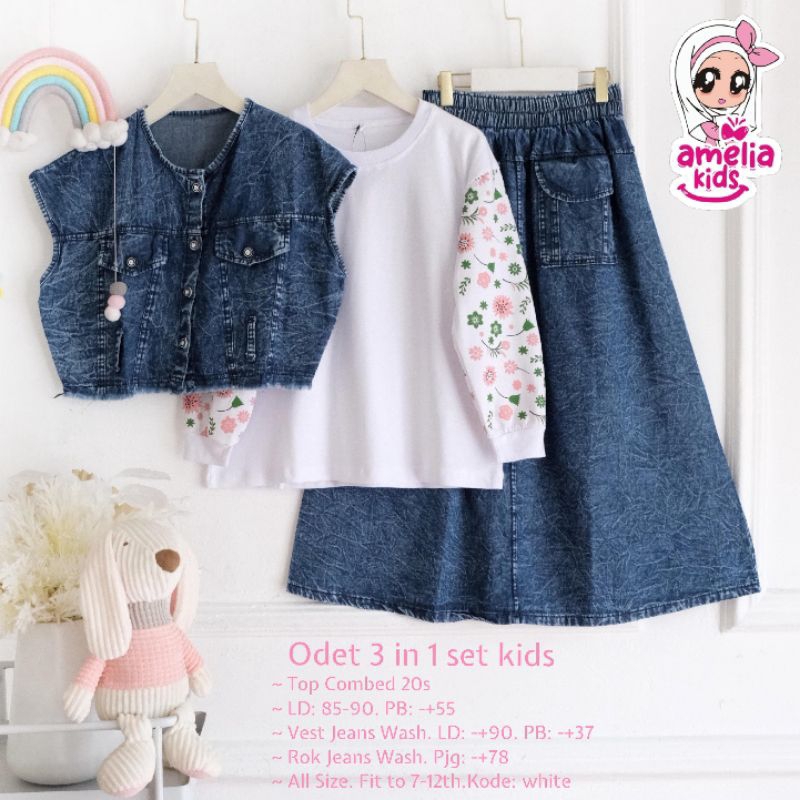 Odet Set Kids Setelan Anak Perempuan Setelan Anak Perempuan Original Ori Amelia Kids