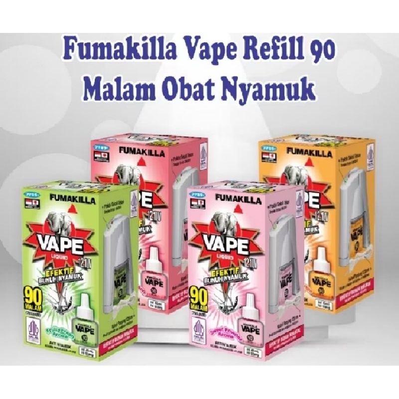 Fumakilla Obat Nyamuk Vape Elektrik Liquid 90/45 Malam