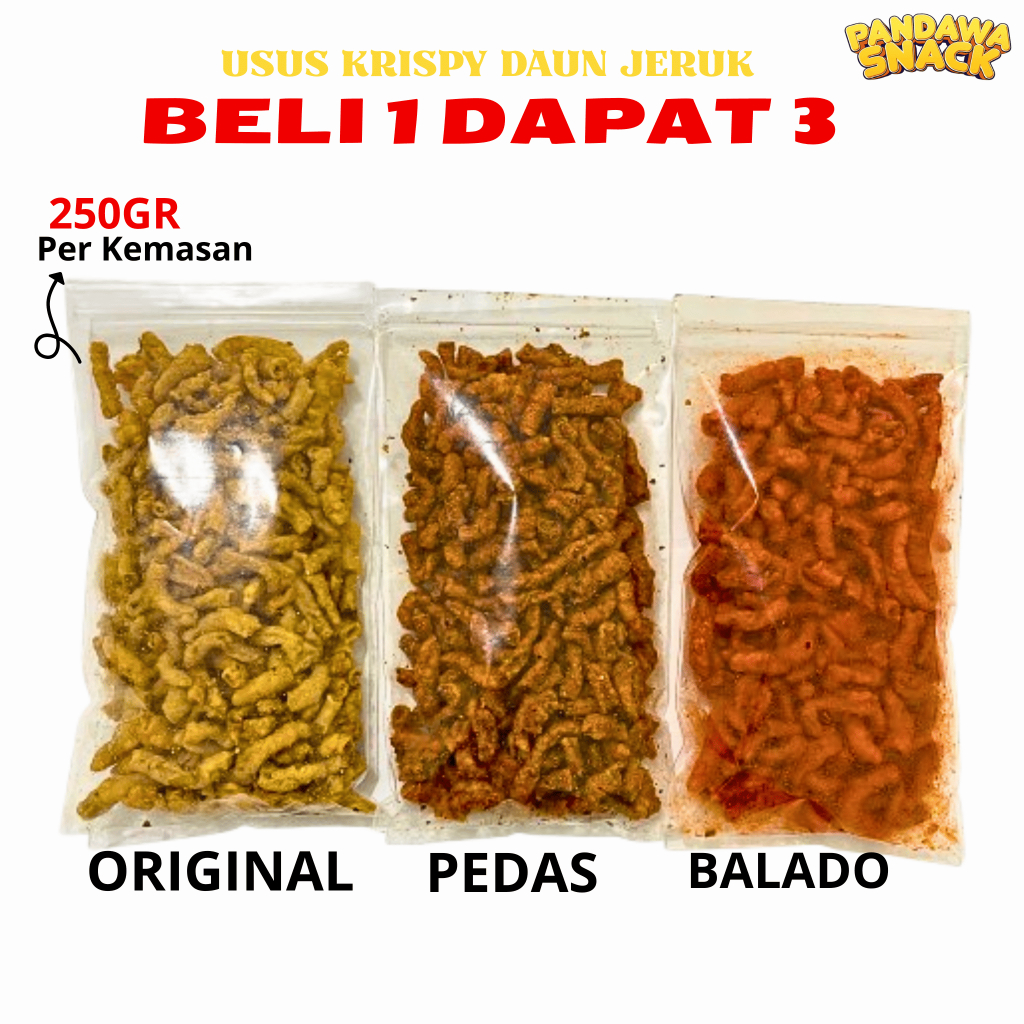 

Usus Ayam Crispy Beli 1 Dapat 3 Varian Rasa Berbeda Bundling 750gr