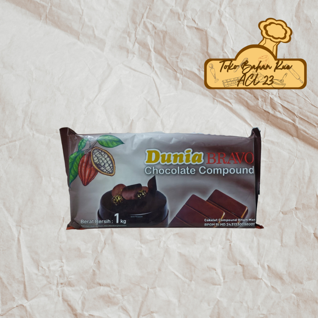 

Coklat Batang Dunia/Compound Baking Chocolate Dunia/Dunia/Cokelat Compound Hitam Manis 1Kg