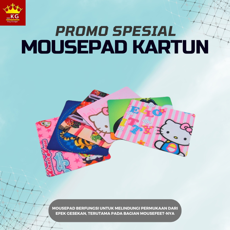 Promo Murah Mousepad Gambar Animasi Kartun Lucu dan Unik - Alas Mouse Tebal
