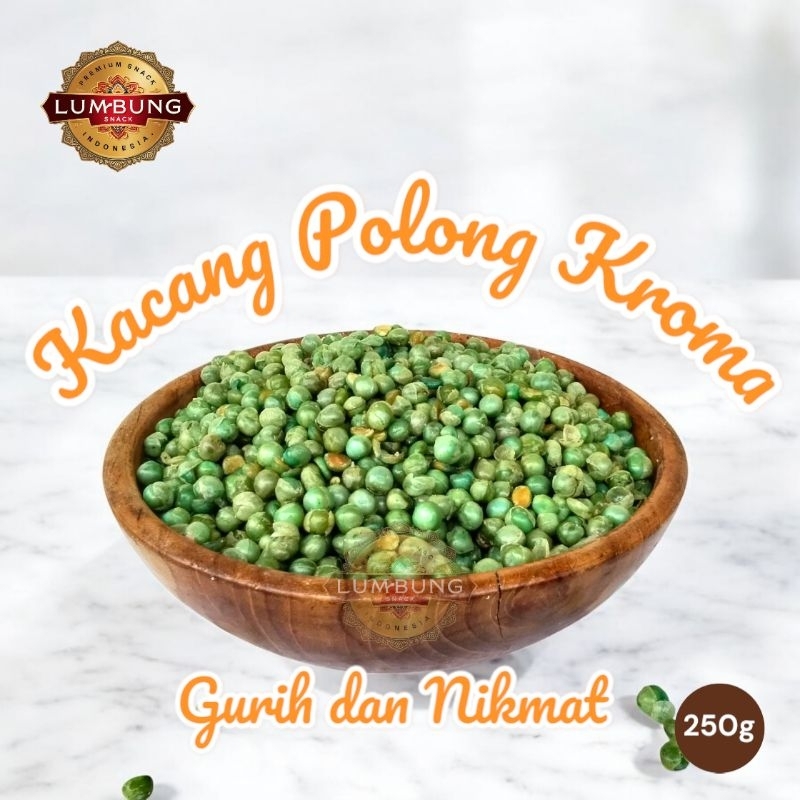

Camilan Snack Kacang Polong Ijo Kroma 250g Gurih Renyah Nikmat