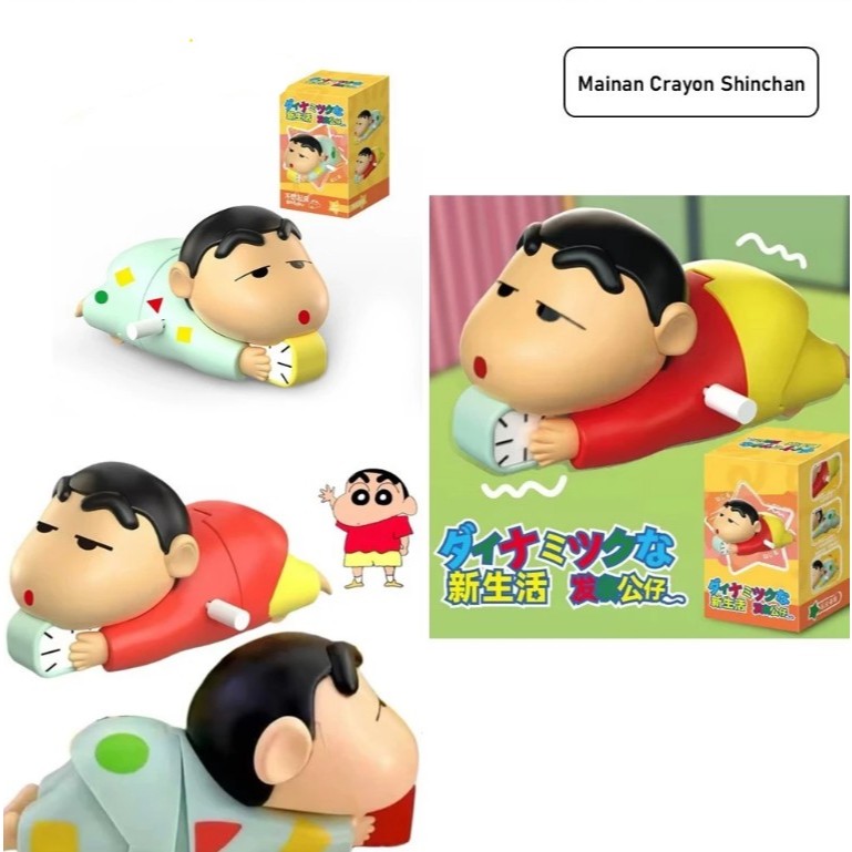Mainan Crayon Shinchan Gerak Lucu Goyang Pantat Mainan Shinchan Dynamic Life