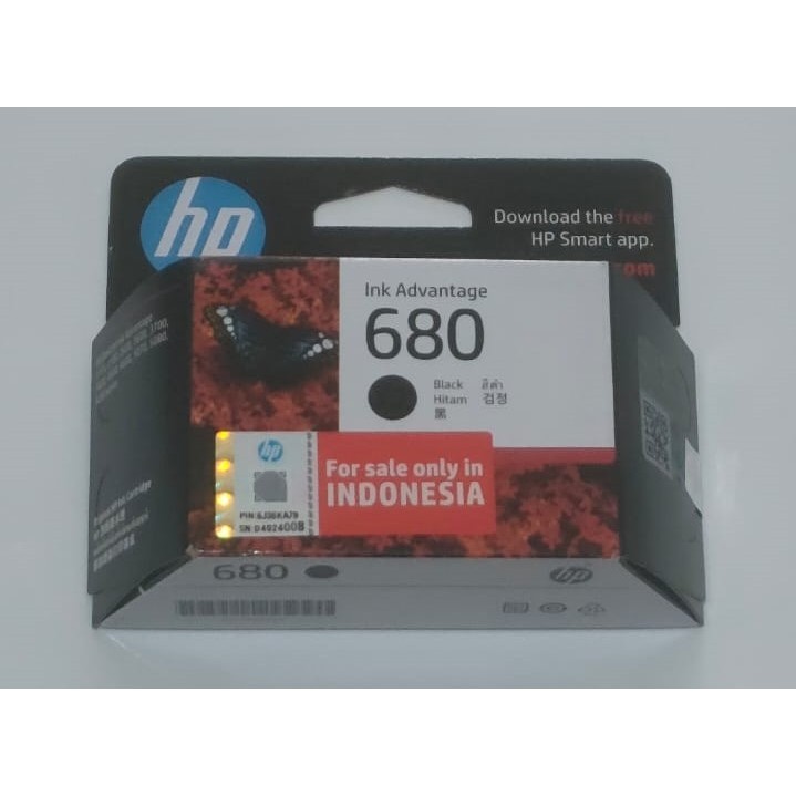 Tinta HP 680 Black Printer HP Deskjet 2135 3635