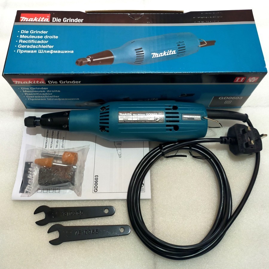 Mesin Gurinda Gerinda Tuner Lurus Botol Makita GD 0603 Die Grinder Putra Inti