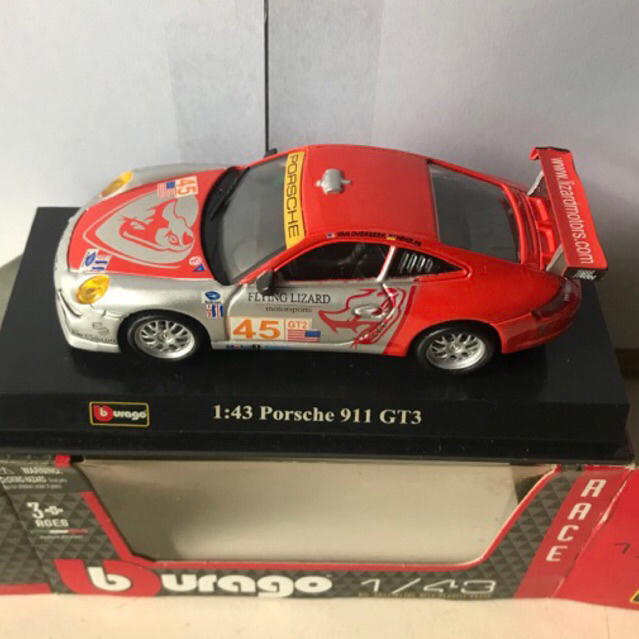 Miniatur Bburago 1:43 Porsche 911 GT3
