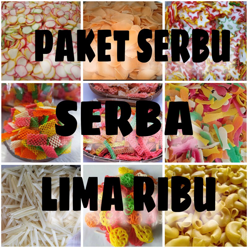 

Kerupuk mentah toping seblak serba 5rb