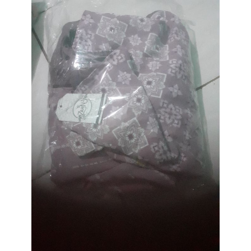 gamis crinkle kombi rayon ld 110 - 120 muat bb 45kg - 80kg