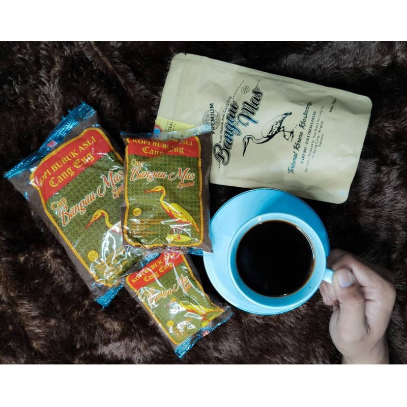 

Kopi bubuk cang eng cap bangau mas 100% robusta 250g curup rejang lebong bengkulu