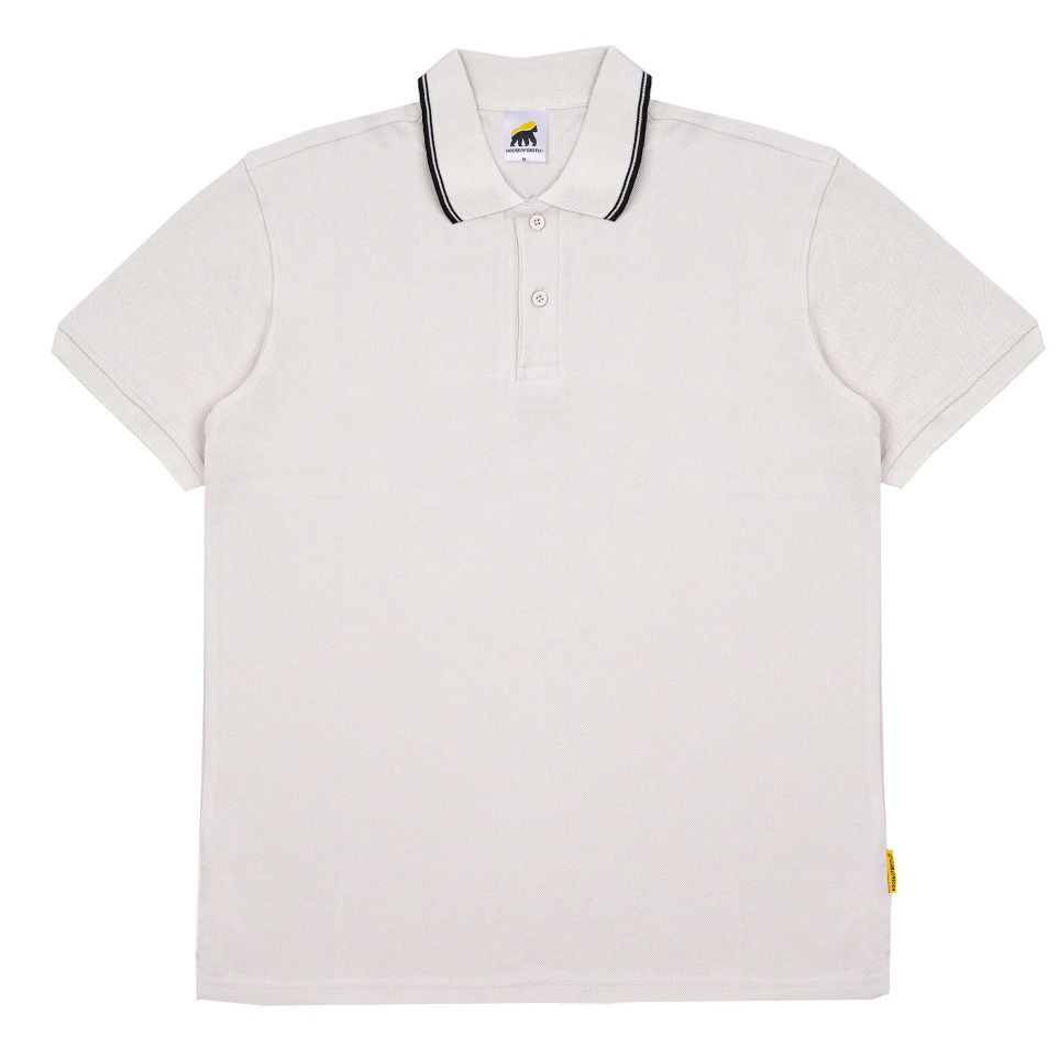 KODE P52W House of Smith Polo Shirt  Union Polo Ivory 2  Kaos Polo Pria