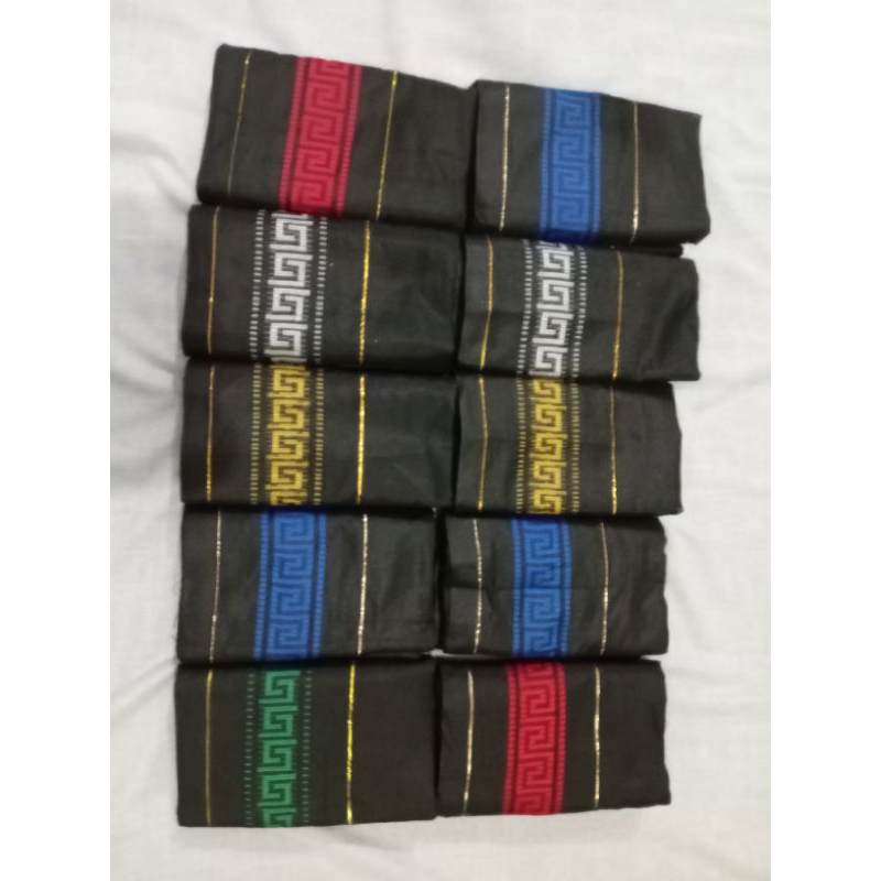 Grosir Isi 10pcs- Sarung Tenun Songket Naga Warna Emas