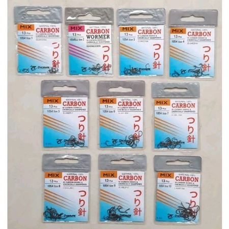 Kail Mix carbon Mix Carbon 1010R  Kail Pancing Tajam Tipe 1054 Kail Pancing Mata Pancing Kail Pionee