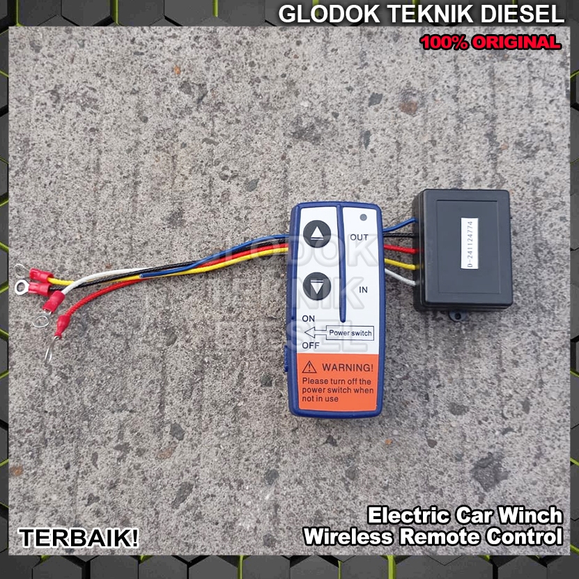 Berkahsspeed Winch Wireless Remote Control Switch Controller Saklar Tombol Winch Kontrol Naik Turun