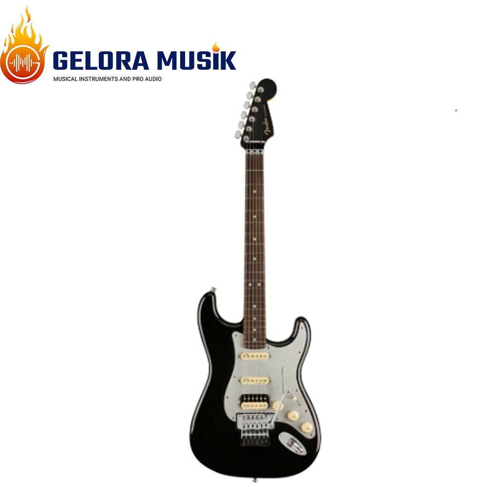 Gitar Elektrik Fender American Ultra Luxe Stratocaster Floyd Rose HSS, RW FB, Mystic Black