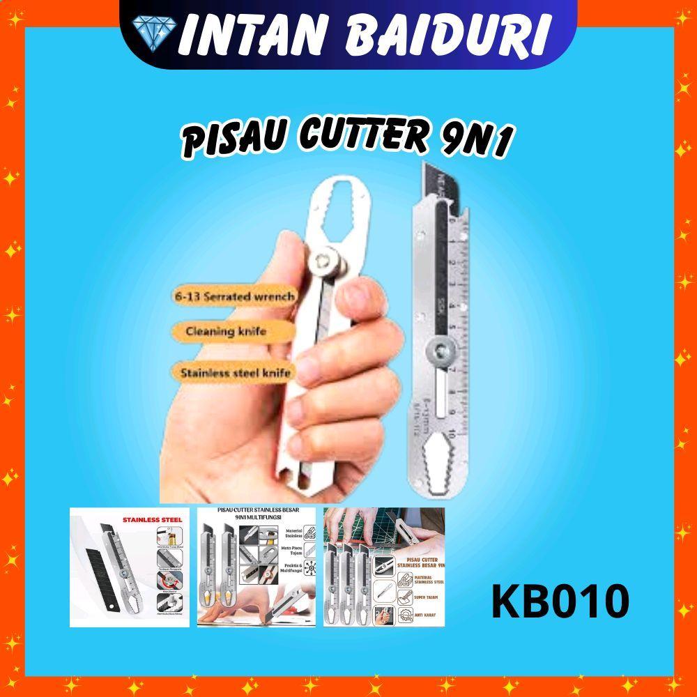 

Pisau Cutter 9in1 multifunction stainless steel serbaguna Alat Pemotong